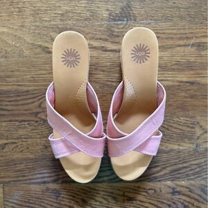 Size 8 UGG woman sandals in pink